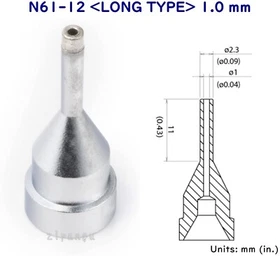 HAKKO N61-01 02 03 04 05 06 07 08 09 10 11 12 13 14 15 16 Desoldering Nozzles