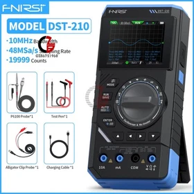 FNIRSI DST-210 DST-201 Digital Oscilloscope Multimeter Signal Generator AC/DC