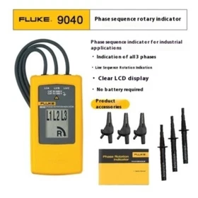 Fluke 9040 Digital Phase Rotation Indicator Tester Meter LCD Display 700V F9040