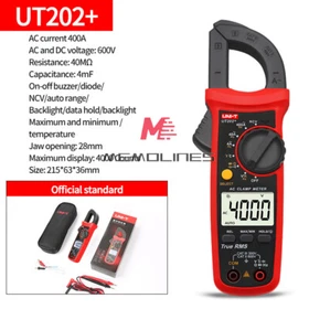 UNI-T Digital Clamp Meter True RMS Multimeter AC DC Volt Amp Ohm Cap NCV Tester