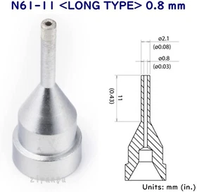 HAKKO N61-01 02 03 04 05 06 07 08 09 10 11 12 13 14 15 16 Desoldering Nozzles