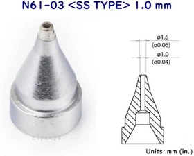 HAKKO N61-01 02 03 04 05 06 07 08 09 10 11 12 13 14 15 16 Desoldering Nozzles