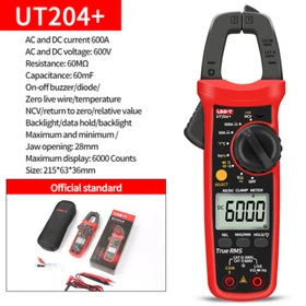UNI-T Digital Clamp Meter Multimeter True RMS Auto Range Voltmeter Ohm Ammeter
