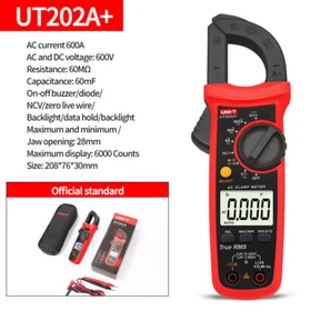UNI-T Digital Clamp Meter Multimeter True RMS Auto Range Voltmeter Ohm Ammeter