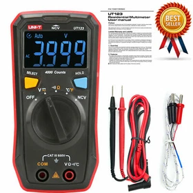 UNI-T UT123/UT123D Mini Digital Multimeter Auto Range Data hold AC DC Meter