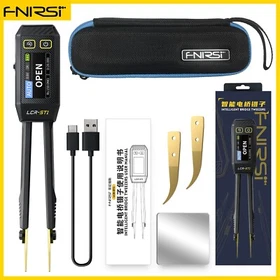 FNIRSI LCR-ST1 Mini Smart Tweezer LCR SMD ESR Tester Ohm Cap Inductance Diode Me