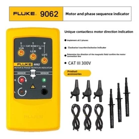 Fluke 9040 F9040 LCD Digital 3 Phase Rotation Indicator Tester Meter 700V