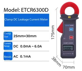 High-Precision Leakage Current Tester mA Clamp Meter for AC/DC Automotive Leakag