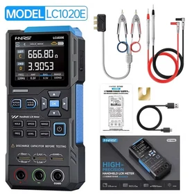 Fnirsi LC1020E Digital Handheld LCR Meter Inductance Capacitance OHM ESR Tester