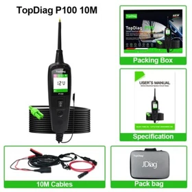 Topdiag 12V/24V P100 Car Electrical Circuit Power Probe Tester Diagnostic Tools