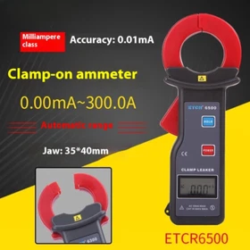 AC DC Clamp Current Meter Leakage Current Tester With Range 0.0A to 1000A
