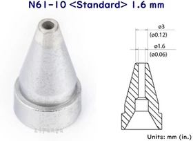 HAKKO N61-01 02 03 04 05 06 07 08 09 10 11 12 13 14 15 16 Desoldering Nozzles