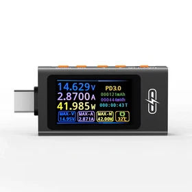 POROMETISTO-UT01C Type-C USB Tester DC4-30V 0-12A Multifunctional Power Meter wi