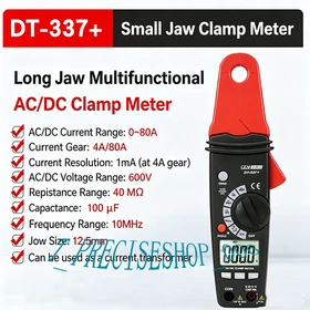 For CEM DT-337+ AC DC Clamp Meter High Precision Digital Current Voltage Tester