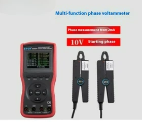 Double Clamp Digital Phase Voltmeter Leakage Current Voltammeter Tester Meter