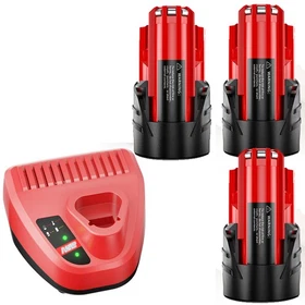 1-3PCS Battery For Milwaukee For M12 Lithium Battery/Charger 2207-21 2238-20