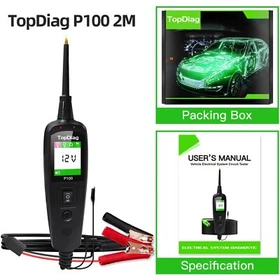 12V/24V Topdiag P100 Car Electrical Circuit Power Probe Tester Diagnostic Tools