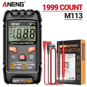 ANENG M113 Digital Multimeter 1999 Counts AC/DC Ohm NCV Mini Electrical Tester