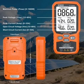 For ZIBOO FT-2000W High Power PV Tester 150V Solar Panel MPPT Multimeter