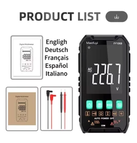 MASTFUYI Professional Digital Multimeter 600V/4A AC/DC Voltage