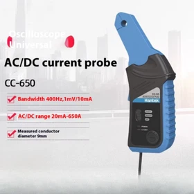 Hantek AC DC Current Clamp Ammeter 400Hz Bandwidth 1mV/10mA 650A Oscilloscope