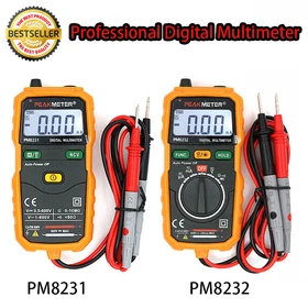 PEAKMETER Digital Multimeter Auto-Ranging Ncv Light Source Robust PM8232/ PM8231