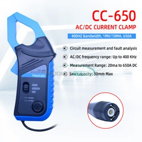 Hantek Oscilloscope multimeter Clamp Meter 20KHz/400Hz 1mV/10mA 65A/650A