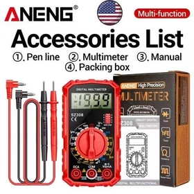 ANENG SZ308 Digital Multimeter AC/DC Voltage Current Ohm Tester LCD Backlight