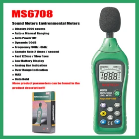 MASTECH MS6700 MS6701 MS6708 Digital Sound Level Meter Environmental Meters ✦Kd