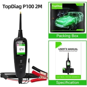 Power Circuit Probe Kit, Topdiag P100 Car Circuit Tester, 12-24V Automotive Tool