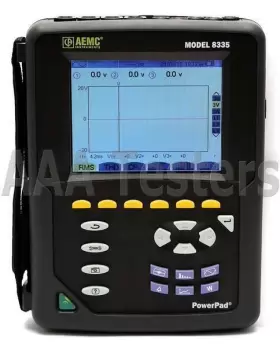 8335 AEMC Powerpad Phase Power Analyzer Meter Trms #2