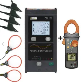 AEJ-213752-K AEMC Pel Phase Power Energy Logger Meter Amp Kit