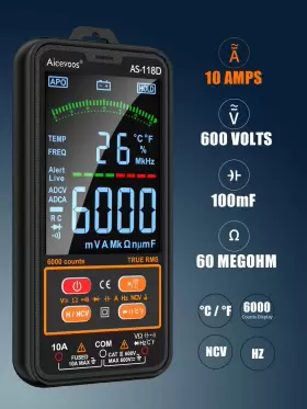 689849651798 AICEVOOS Smart Digital Multimeter Auto Voltmeter #2