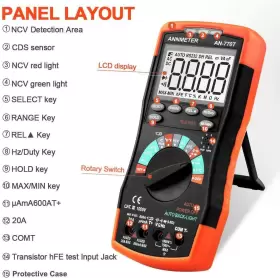 782910433955 AIOMEST Digital Multimeter Auto Voltage Curre #2