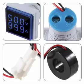 14473-4 AITRIP Led Display Voltmeter Square Dual Ammeter #2