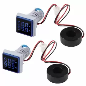 14473-4 AITRIP Led Display Voltmeter Square Dual Ammeter