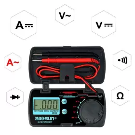 687551089380 ALLSUN Mini Auto Folding Digital Multimeter Ac #3