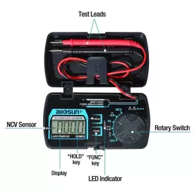788537553113 ALLSUN Auto Pocket Digital Multimeter Mini Meter #2