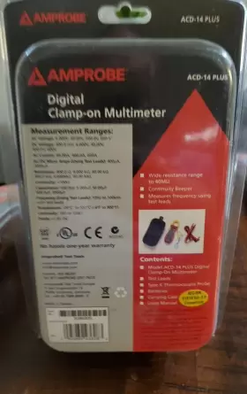 3086905 AMPROBE Clamp Pm Multimeter Dual Display Acd #3