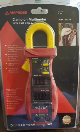 3086905 AMPROBE Clamp Pm Multimeter Dual Display Acd