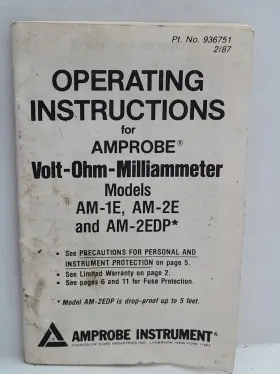 AM-1E AMPROBE Multimeter Manual #3