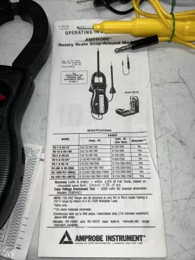 RS-1007S AMPROBE Ultra Clamp Meter Box Nos #3