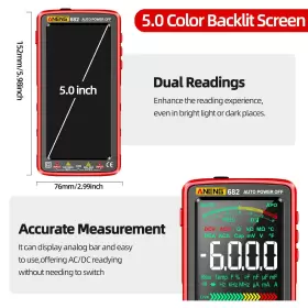 691045999376 ANENG Multimeter Tester Lcd Trms Auto Voltmeter #2