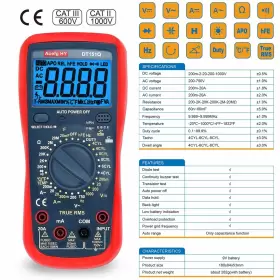 DT151Q AOEFG HY Multimeter Ac Voltage Meter Amp #3