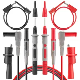 756910382216 ASTROAI Multimeter Leads Set Alligator Clips