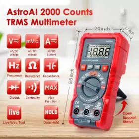 M2K0R ASTROAI Digital Multimeter Ac Voltmeter Auto Tester #2