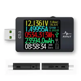 CT-3 AVHZY Usb Power Meter Tester Digital Multimeter Voltage