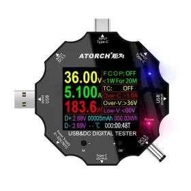 UD18 AVHZY Usb Tester Meter Screen Ips Digital Mul