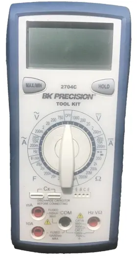 2704C B-K PRECISION Bk Tool Manual Digital Multimeter Kit #2