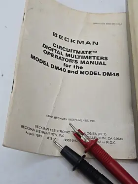 DM45 BECKMAN COULTER Circuit Mate Multimeter Manual #3